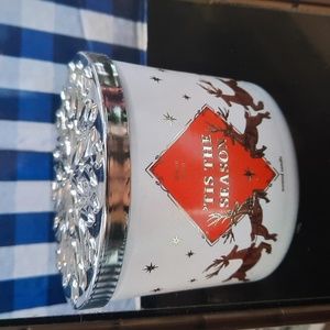BATH & BODY WORKS 3 WICK TIS THE SEASON